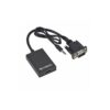 CABLE ADAPTADOR HDMI HEMBRA A VGA MACHO+AUDIO