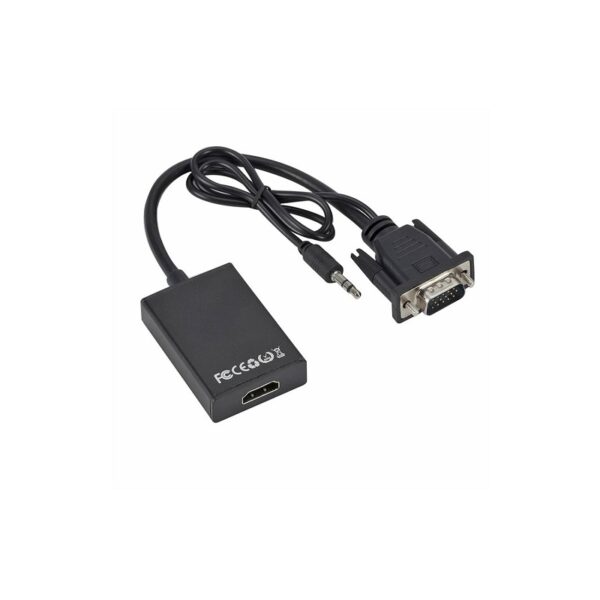 CABLE ADAPTADOR HDMI HEMBRA A VGA MACHO+AUDIO