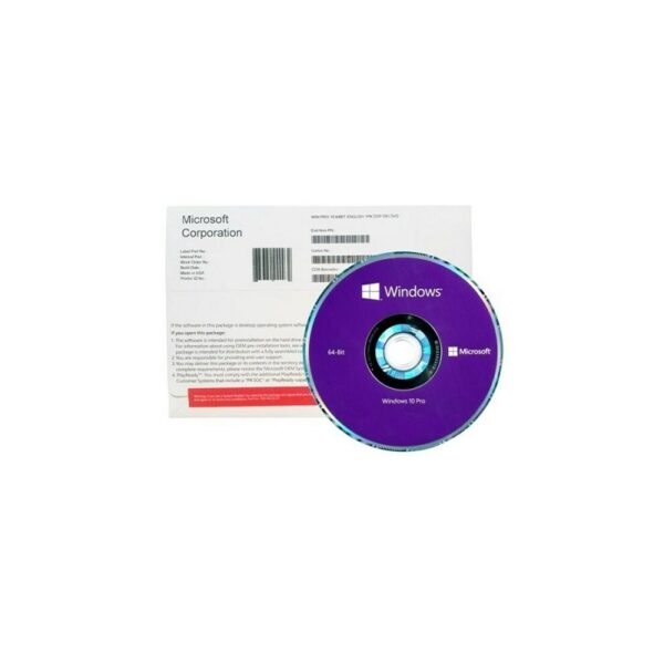 LICENCIA MICROSOFT GGK WINDOWS 10 PRO 64 BIT KIT DE LEGALIZACION
