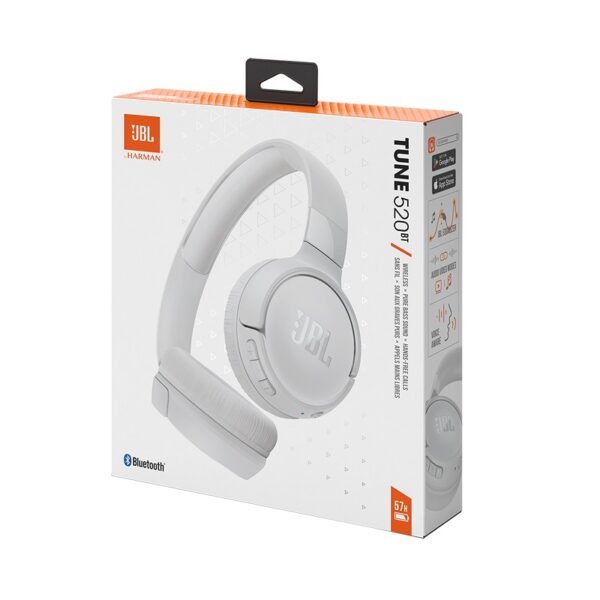 AURICULAR JBL TUNE 520BT HEADSET JBLT520BTWHTAM MIC/BT/BLANCO