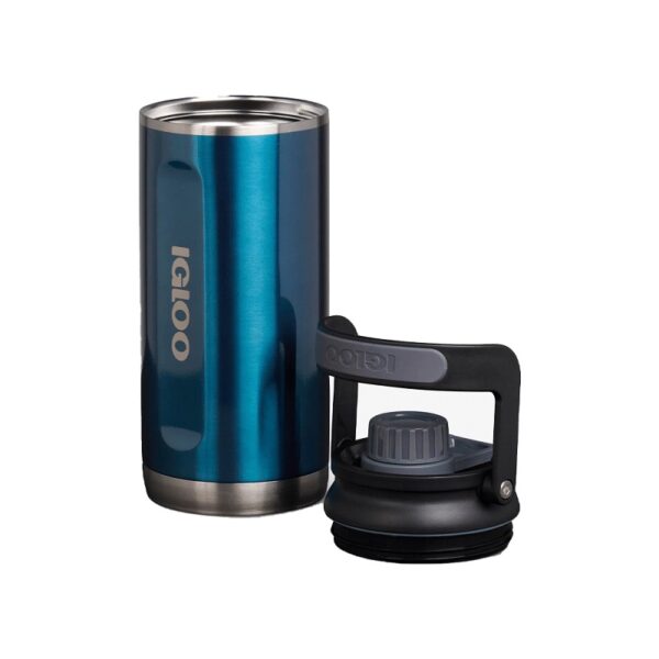 BOTELLA TÉRMICA IGLOO 1L CHUG AZUL MODERNO CON MANIJA 71091
