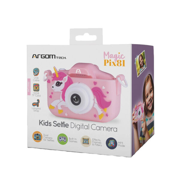 CÁMARA ARGOMTECH PARA SELFIE ARG-AC-9181PK IPS/40MP/FHD/USB PARA NIÑOS