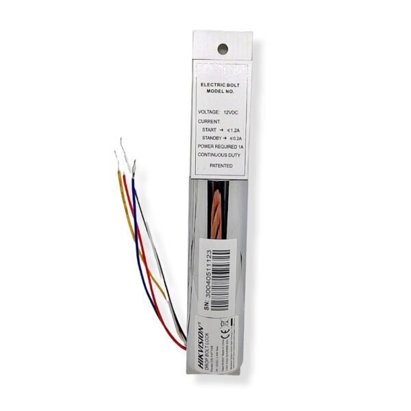 CERRADURA ELECTRICA HIKVISION DS-K4T108 TIPO PERNO
