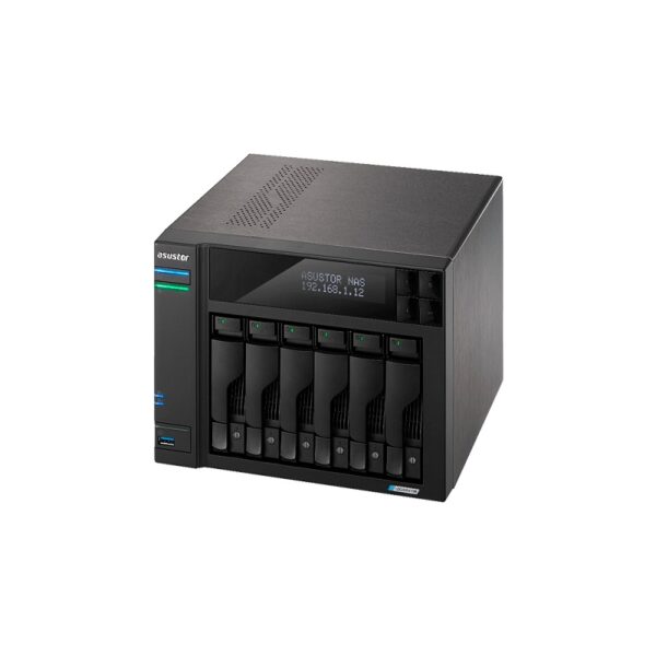 NAS ASUSTOR AS6706T QC 2.0/6BAY/8GB/4 M.2/2-GBLAN/HDMI/2USB3.2