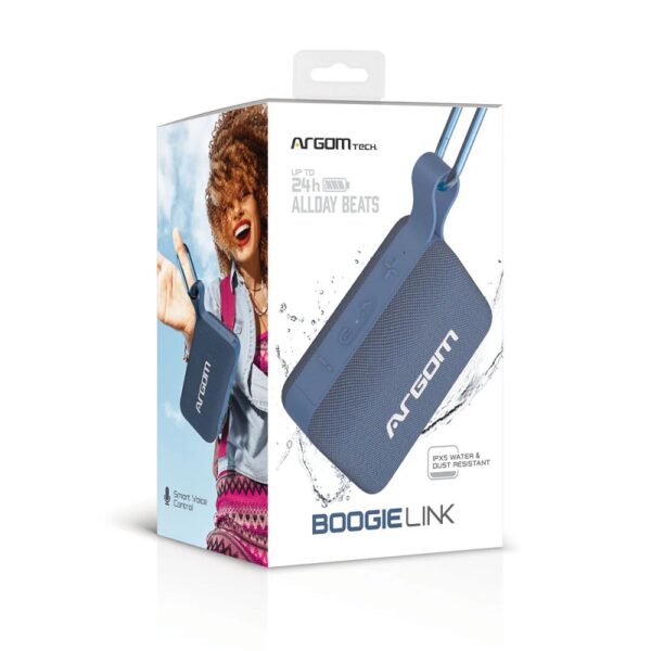 PARLANTE ARGOMTECH ARG-SP-3110BL BOOGIELINK AZUL/RES AGUA