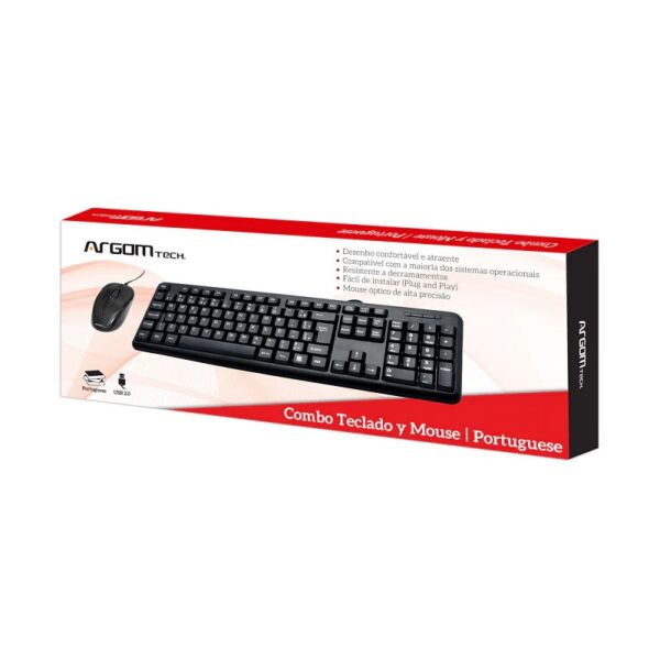 TECLADO ARGOMTECH ARG-KB-7420 KIT PORTUGUES