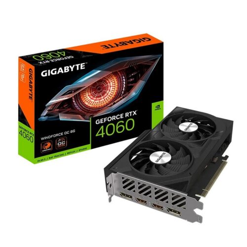 TARJETA GRÁFICA GIGABYTE RTX4060 WINDFORCE OC 8G/GDDR6/128BIT