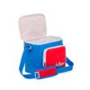 BOLSA TÉRMICA IGLOO 9 LATAS RETRO SQUARE LUNCH AZUL CON ROJO 63083