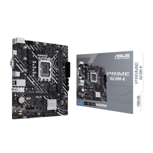 PLACA MADRE ASUS PRIME LGA1700 H610M-K M.2/DDR5/HDMI/VGA