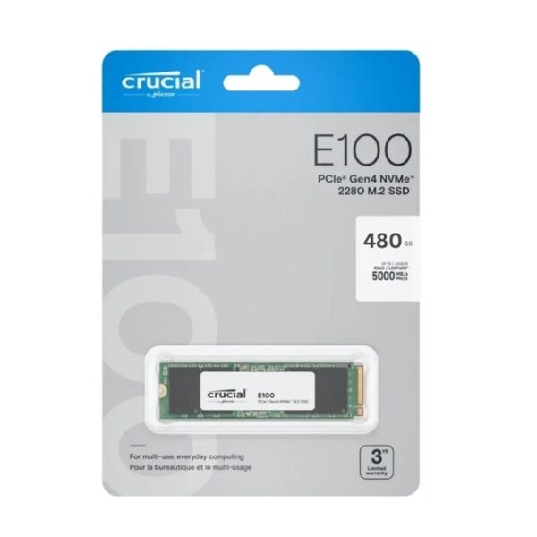SSD CRUCIAL 480GB M.2 NVME 4.0