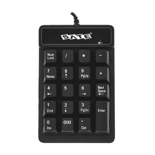 TECLADO NUMERICO SATE AK-187 NEGRO/USB