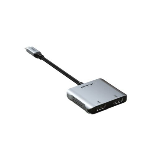 ADAPTADOR FTX FTX-CM2H4K-AG USB-C/4 EN 1 2HDMI/USB-A/USB-C 4K/GRIS
