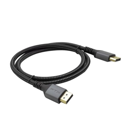 CABLE FTX FTX-DP8K-AG1 DP-DP M/M 1M 8K/60HZ/1.4/32GBPS NEGRO