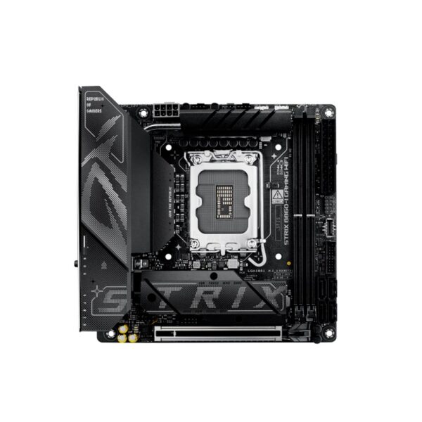 PLACA MADRE ASUS 1851 B860-I ROG STRIX GAMING WIFI DDR5 S/R/HDMI/DP/2M2/MITX