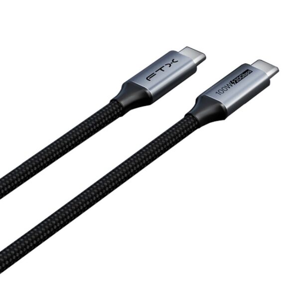 CABLE FTX FTX-C160-PU31-CMCM2-AG1 USB-C 3.2/USB-C 1M 20GBPS/NEGRO