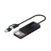 FTX HUB FTX-HUBT3-PB USB-C/USB-A 3.0 4 PORT/5GBPS NEGRO