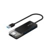 FTX HUB FTX-HUBT1-PB USB-A 3.0 4 PORT/5GBPS/USB-C NEGRO