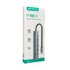 FTX HUB FTX-HBP2-AG7 USB-C 3.0/7 EN 1  4K/5GBPS/HDMI/USB/SD-TF GRIS