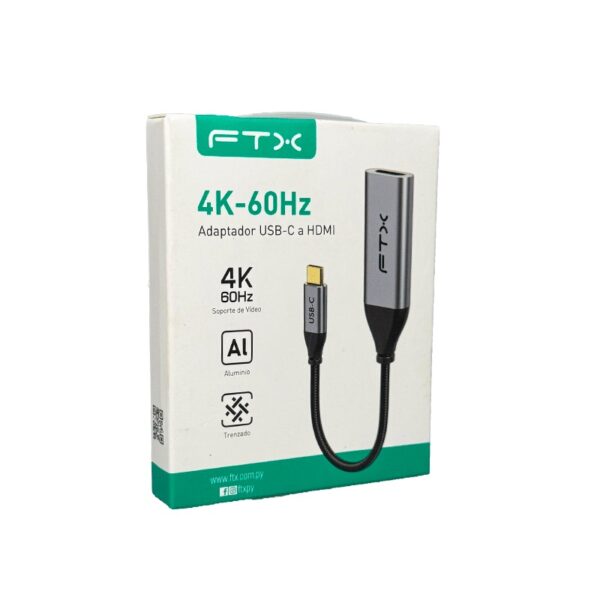 ADAPTADOR FTX FTX-C160-PU31-CMHDFN1-S0.2 USB-C/HDMI 4K/60HZ/GRIS