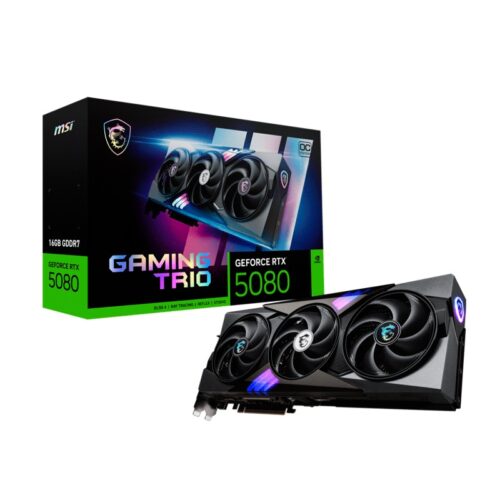 TARJETA GRÁFICA MSI RTX5080 16G GAMING TRIO OC GDDR7 912-V531-026