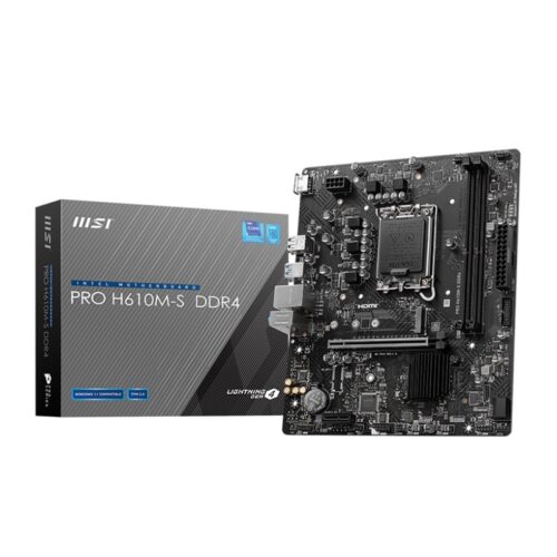 PLACA MADRE MSI LGA 1700 H610M-S PRO HDMI/M.2/USB3.2/LAN