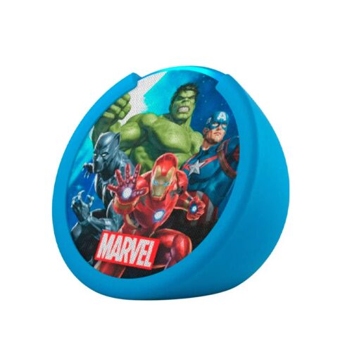 S01-6.jpg PARLANTE INTELIGENTE AMAZON ECHO POP EDICION AVENGERS BT/WIFI AZUL 989903