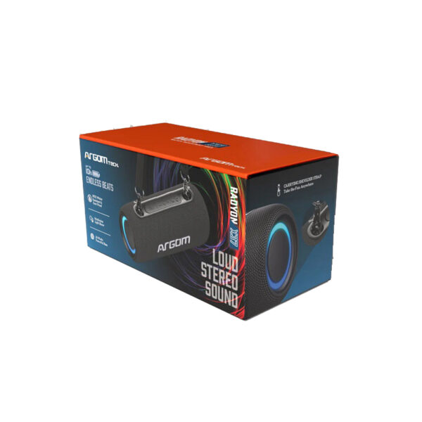 S03-139.jpg PARLANTE ARGOMTECH ARG-SP-3127BK RADYON X37 BT/WIR/IPX5/NEGRO