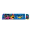 TECLADO + MOUSE INALAMBRICO XTECH XTK-D312ST STITCH EDITION NUM/ESP/AZUL