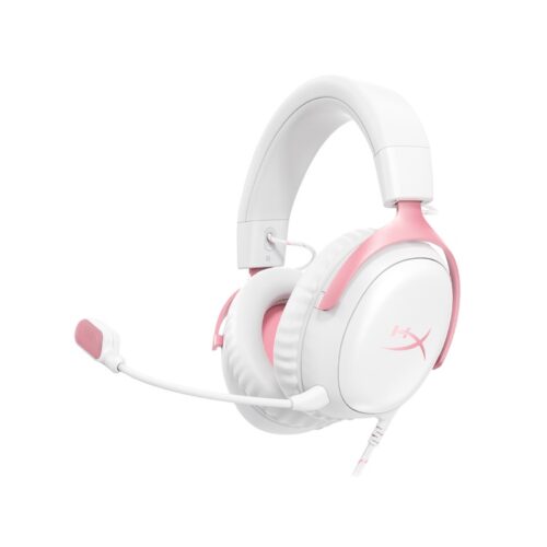 S01-114.jpg AURICULAR GAMER HYPERX CLOUD III 9W1Q4AA MIC/USBC/USBA/3.5MM/BLAN/ROSA