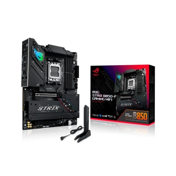 PLACA MADRE ASUS AM5 B850-F GAMING WIFI ROG STRIX DDR5 S/R/HDMI/DP/4M2/ATX