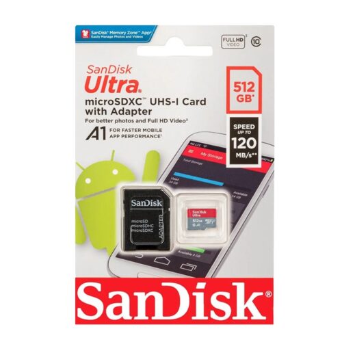 MEMORIA SANDISK MICRO SD 512GB ULTRA 150MB/S