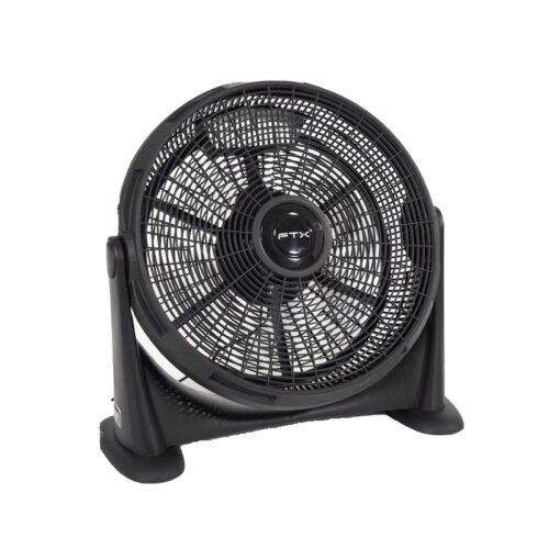 VENTILADOR DE PISO FTX RAFAGA KYT50-7 3 VELOCIDADES/90W/220V/NEGRO/PLASTICO