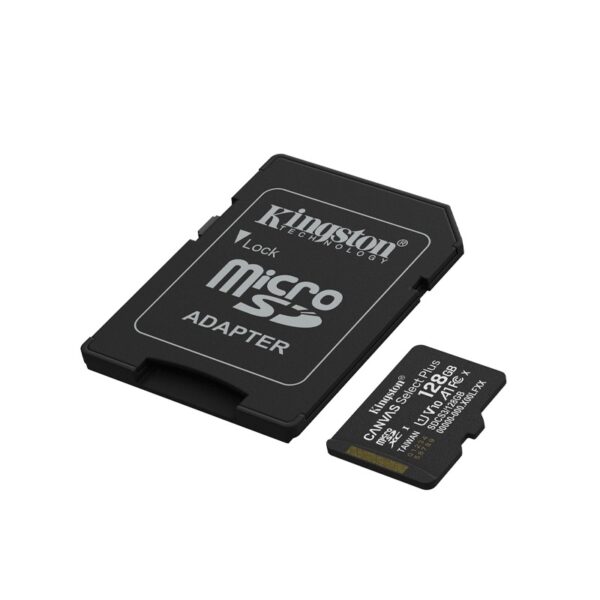 MEMORIA KINGSTON MICRO SD 128GB SDCS3/128GB CANVAS SELECT PLUS CON ADAPTADOR