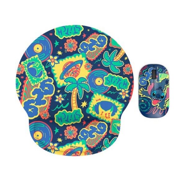 S03-110.jpg MOUSE INALAMBRICO + PAD XTECH XTM-DKT1ST STITCH EDITION