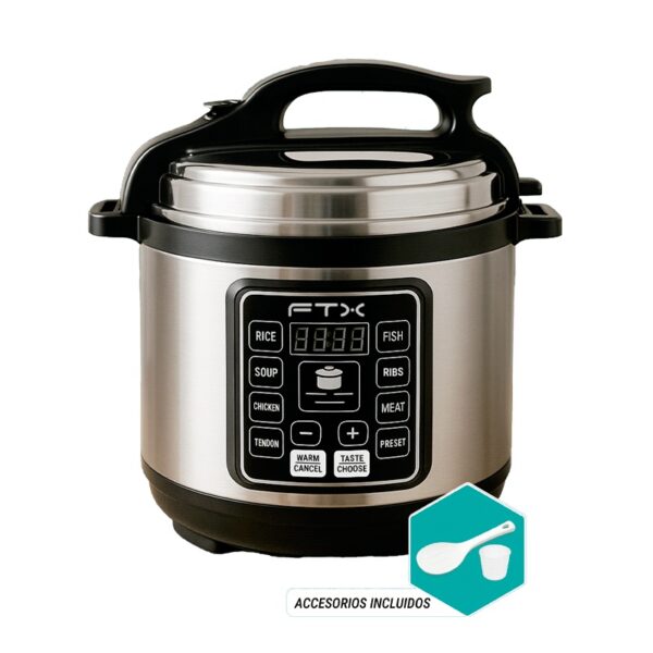 S01-132.jpg OLLA A PRESION/ARROCERA FTX PC-S6 6L PLATEADO