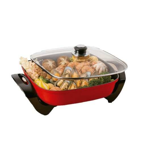 OLLA ELECTRICA CUADRADA FTX EH-05 5L ANTIADHERENTE ROJO