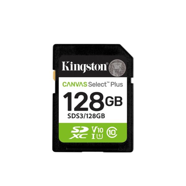 MEMORIA SD KINGSTON 128GB SDS3/128GB CANVAS SELECT PLUS CLASS 10