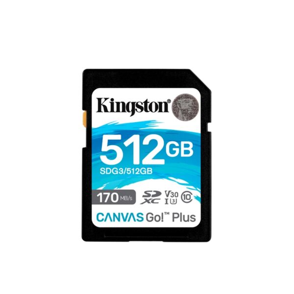 MEMORIA SD KINGSTON 512GB SDG3/512GB CANVAS GO PLUS