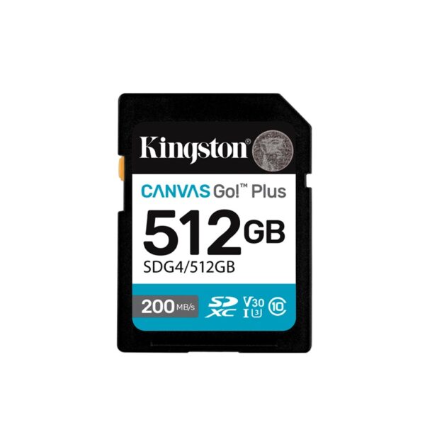 MEMORIA SD KINGSTON 512GB SDG4/512GB CANVAS GO PLUS CLASS 10