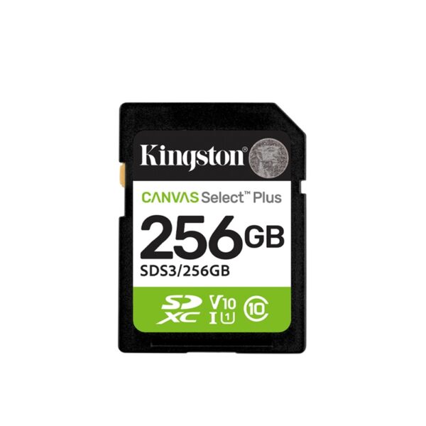 MEMORIA SD KINGSTON 256GB SDS3/256GB CANVAS SELECT PLUS CLASS 10