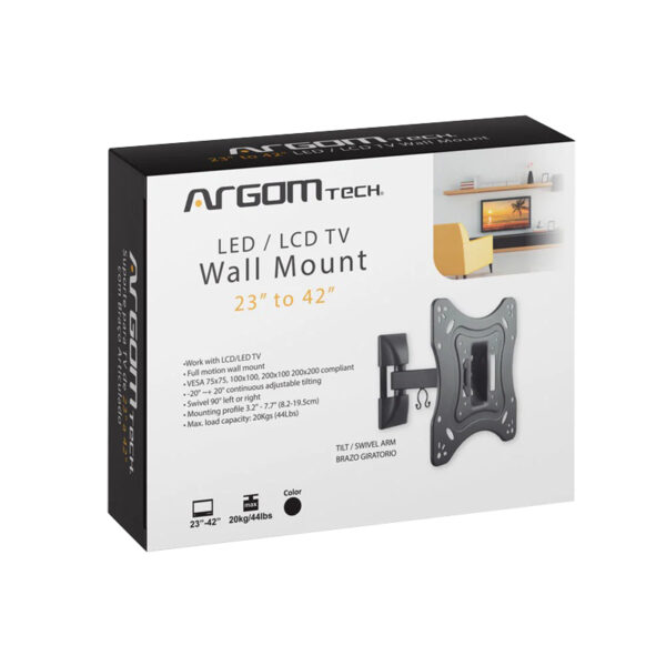 SOPORTE ARGOMTECH ARG-BR-1521 PARA TV 23"-42" C/BRAZO