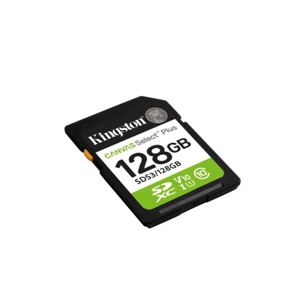 MEMORIA SD KINGSTON 128GB SDS3/128GB CANVAS SELECT PLUS CLASS 10