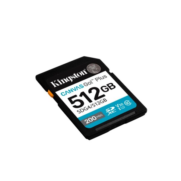 MEMORIA SD KINGSTON 512GB SDG4/512GB CANVAS GO PLUS CLASS 10