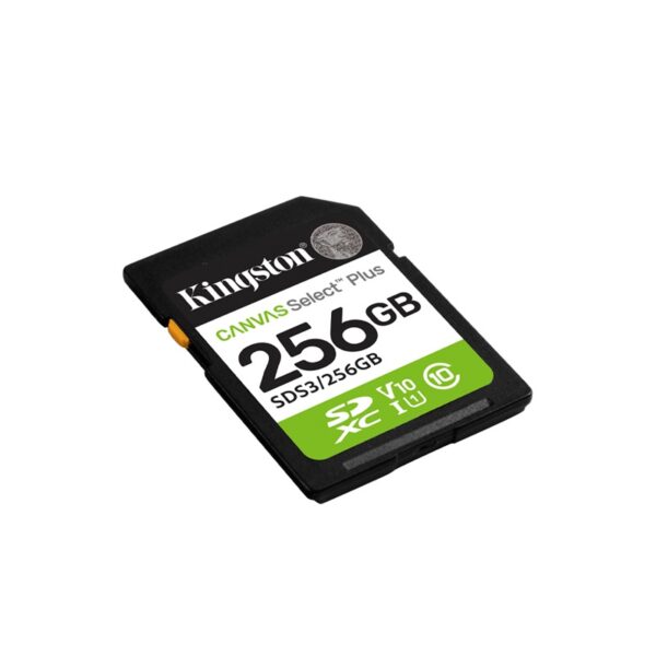 MEMORIA SD KINGSTON 256GB SDS3/256GB CANVAS SELECT PLUS CLASS 10