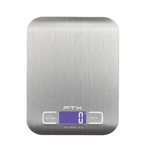 BALANZA DIGITAL DE COCINA FTX KS-101 PLANA/10KG/GRIS