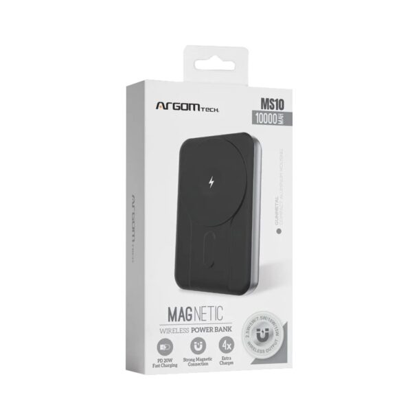 CARGADOR MAGNETICO PORTATIL ARGOMTECH ARG-PB-1162SL TYPO-C 10000 MAH