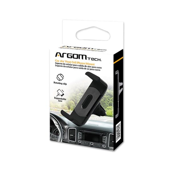 SOPORTE ARGOMTECH PARA CELULAR(AUTO) ARG-AC-0327BK