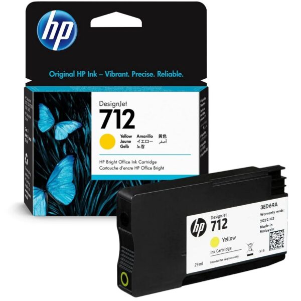 TINTA HP 3ED69A 712 AMARILLO 29ML T250