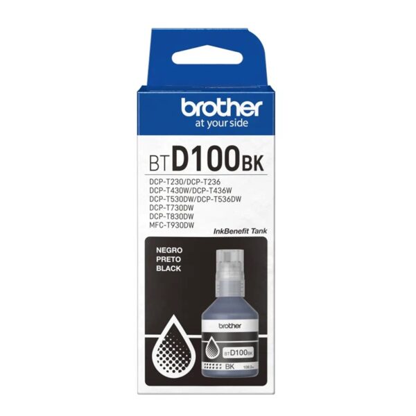 TINTA BROTHER BTD100BK NEGRO (T230/430/530/730/930)