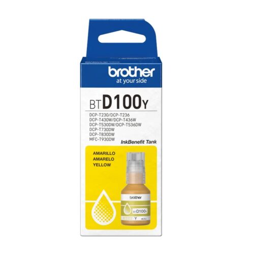 TINTA BROTHER BTD100Y AMARILLO (T230/430/530/730/930)